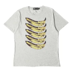 HYSTERIC GLAMOUR ヒステリックグラマー Tシャツ サイズ:L Andy Warhol バナナ グラフィック バッグロゴ クルーネック Tシャツ Y2K ヘザーライトグレー 日本製 トップス カットソー 半袖【メンズ】