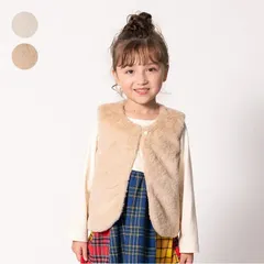 moujonjon フェイクファーベスト　m64200