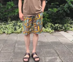 新品未使用品　SUN SURF by Masked Mabel / ISLAND WOODCUT / コットンリネンショーツ / ショートパンツ  32(M)サイズのサムネイル