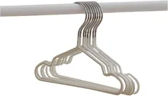 popomyul 犬用ハンガー 小型犬 ずれ落ちない ステンレス製ラバー加工 ペット用品収納 10本セット ベビーハンガー 軽量＆耐久性 実用派ハンガー(ホワイト,  Sサイズ（21cmx14cm）)