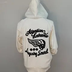 Flagstaff フラッグスタッフ　L サイズ　パーカー　フーディー　ホワイト　ビッグロゴ