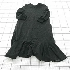 ◇ ⊇ URBAN RESEARCH ROSSO ロッソ 長袖 膝丈 裾フレアワンピース サイズ38 ブラック系 レディース E  【1509100075899】