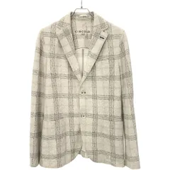 CIRCOLO 1901 チルコロ1901 コットンストレッチチェックテーラードジャケット CN2230 グレージュ系 48