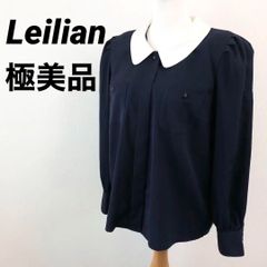 J483/美品 Leilian シースルーブラウス シャーリング 5分袖 13+ - メルカリ