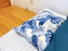 ピローケース（枕カバー） 43×63cm ハワイアンリーフ：シーブルー