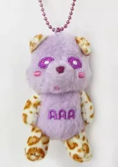 【中古】キーホルダー・マスコット(女性) 宇野実彩子 え～パンダ豹キーホルダー(紫) 「AAA Heart to (Heart) TOUR 2010」