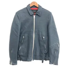 ナノユニバース レザージャケット 羊革 シングルライダース 内側キルティング 美品 M ナノユニバース 羊革 シングル ライダース 黒 中綿