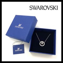【SWAROVSKI】ホロウ スモール ネックレス 5349348 シルバーカラー ラインストーン クリスタル サークル/ラウンド ペンダント スワロフスキー Hollow Small (SER-3468①)