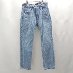 ◇ Θ silverTab Levi's ダメージ加工 ストレートデニムパンツ サイズ29 ライトブルー系 メンズ E  【1503060024829】
