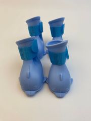 犬用靴 ブーツ ドッグシューズ ペットシューズ 靴下 犬の靴 犬靴 ペット用品 脱げない 足裏保護 肉球保護 火傷防止 けが防止 小型犬 中型犬  ブルー