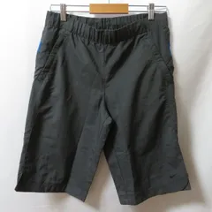 古着 メンズS NIKE/ナイキ ジャージ ハーフパンツ スポーツ 練習着 トレーニング ランニング ブラック/ブルー 276748-060 fg4520