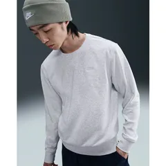 ナイキ スウェットシャツ 長袖 トレーナー メンズ NIKE クラブ フレンチテリー クルー 裏毛 スエット スポーツウェア 男性 紳士 スポーツMIX  服 ライトグレー  nike CLUB  メンズファッション/FN3889-051