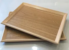 ★天然木★スタッキングカフェトレー　3枚セット ナチュラル 木製 天然木 シンプル 茶色 木製 新生活