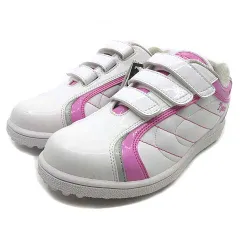 アスティコ ASTICO 阪神タイガース コラボ ゴルフ シューズ スニーカー ベルクロ ホワイト ピンク 23cm