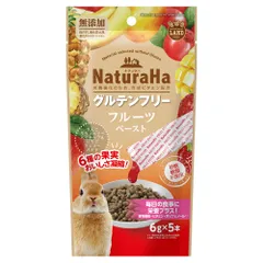 マルカン ナチュラハ グルテンフリー フルーツペースト 6g×5本 ウサギ用フード （1点）