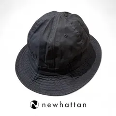 【newhattan】新品 正規 送料無料 ニューハッタン コットン メトロハット バケットハット チャコール 新品未使用 S/M L/XL 2サイズ 男女兼用 ユニセックス