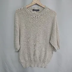 ◇ ⊇ UNIONSTATION　ユニオンステーション コットン使用 長袖 セーター サイズM ベージュ系 レディース E  【1409240058489】