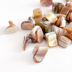 天然シェルチップビーズ　80粒