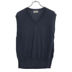 JOHN SMEDLEY ジョンスメドレー サイドスリットニットベスト  ネイビー M