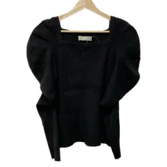 CELFORD(セルフォード) 長袖セーター サイズONE SIZE レディース - 黒 スクエアネック/変形デザイン/リブ