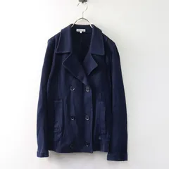 ラコステ LACOSTE コットン鹿の子 Pコート■ネイビー アウター 羽織り ジャケット ダブルブレスト 【2400014547115】のサムネイル