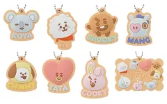 【中古】雑貨 全8種セット ふっくらラバーチャーム 「一番くじ BT21 SWEET MAGIC」 L賞