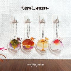 【tomi_moon】柴犬和菓子のアクリルキーホルダー 犬 ストラップ チャーム