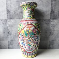 壺 花瓶 花器 フラワーベース 中華風 花柄 華やか 伝統工芸