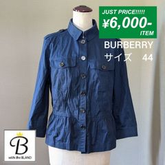 88. BURBERRY LONDON バーバリー　薄手ジャケット　ノバチェック　ネイビー　サイズ44　【with B】