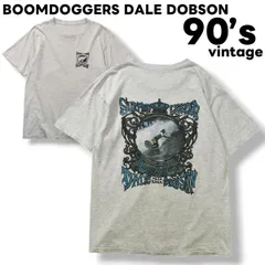 90sヴィンテージ BOOMDOGGERS DALE DOBSON TEAM RIDER バックプリント オールド サーフ Tシャツ ヘザーグレー メンズ