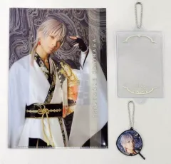 【中古】雑貨 岡宮来夢(鶴丸国永) ミニ応援セット 「ミュージカル『刀剣乱舞』歌合 乱舞狂乱 2019×animatecafe」