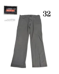 Dickiesディッキーズ古着デニムワークパンツ　グレー32　股下71cmダック