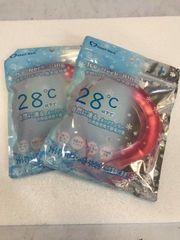 【熱中症対策】2個セット　首元をひんやり　アイスネックリング　hinyaring-L-pk-2set