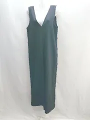 ◇ ROPE PICNIC ロペピクニック 薄手 カジュアル 無地 ノースリーブ サロペット サイズ38 ブラック レディース E  【1405140006209】