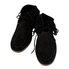 AURALEE SUEDE MOCCASIN SHORT BOOTS 黒8 - メルカリ