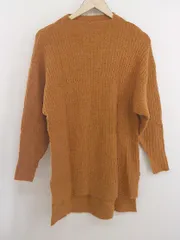 ◇ KBF ケービーエフ URBAN RESEARCH ハイネック サイドスリット 長袖 ニット セーター サイズOne オレンジ系 レディース E  【1303140026404】