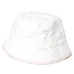 コーチ 帽子 COACH コットン レザー シグネチャー バケット ホワイトデニム ハット バケハ サファリハット 帽子 ホワイト C9716
