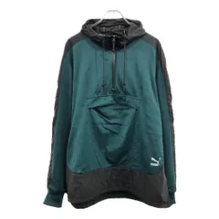 PUMA プーマ アノラックパーカージャケット スポーツ グリーン(メンズ XL)中古 古着 U9052