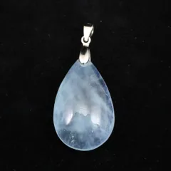 アクアマリン 3A  28mmペアシェイプ  ペンダントトップ 7.3g 【榎本通商81952】
