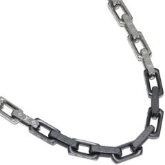 ルイヴィトン ネックレスチェーン チェーンネックレス メタル(シルバーxブラック) ネックレス・モノグラムチェーン M00677