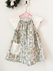 ワンダフルワールド 金魚柄 ロングワンピース◇巾着バックセット