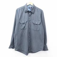 XL/古着 長袖 シャツ メンズ 00s 緑他 グリーン チェック 25oct24 中古 トップス