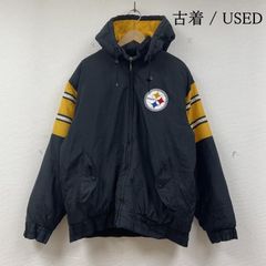 USED 古着 ジャケット、上着 ジャンパー、ブルゾン 90s ピッツバーグ スティーラーズ ロゴ 刺繍 7ゲームデー パファー ジャケット サイン入り
