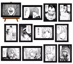 [신품] 입상·장식품 [BOX] DEATH NOTE 트레이딩 컷 미니 아트 프레임