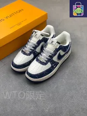 NIke Air Force 1 '07 Low LVジョイント名 - 紺色スモールダブルフック