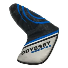 中古 オデッセイ ODYSSEY パターカバー ブラック×シルバー ワークス  ブレード ピン型