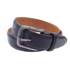 GANZO　ブライドルレザー　ベルト　黒　Sサイズ BRIDLE(ブライドル) ベルト(1枚仕立て) LL｜ブライドルレザー