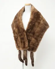 □美品□最高級毛皮□SAGA MINK サガミンク 銀サガ ファー ショール  
