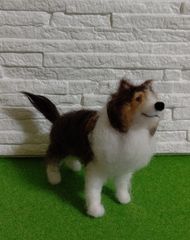 羊毛フェルト 犬 シェルティ - メルカリ