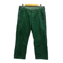 ビームス BEAMS パンツ カーゴパンツ クロップドパンツ 無地 S 緑 グリーン ※MZのサムネイル
